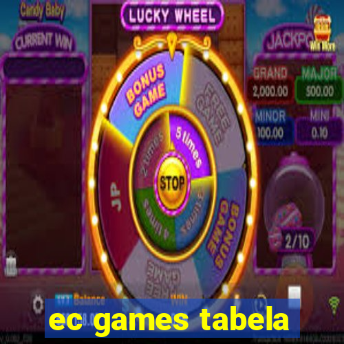 ec games tabela